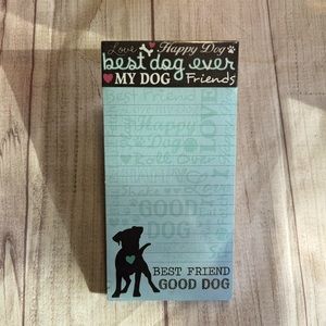 NWT Molly & Rex Best Friend Good Dog Notepad with Magnet Backing 100 sheets